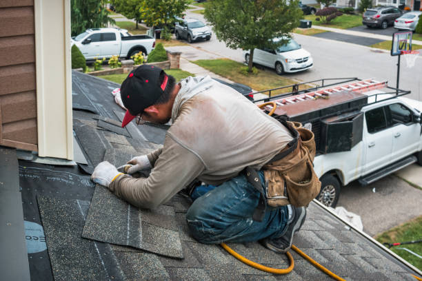 Professional Roof Inspection technician working in Weehawken, NJ